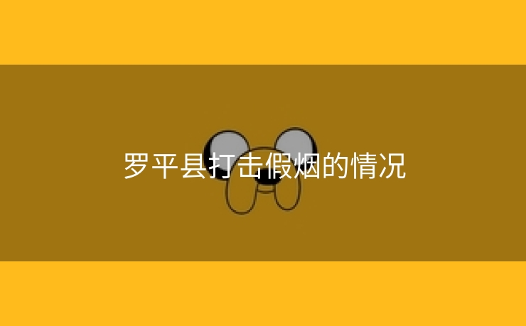 罗平县打击假烟的情况