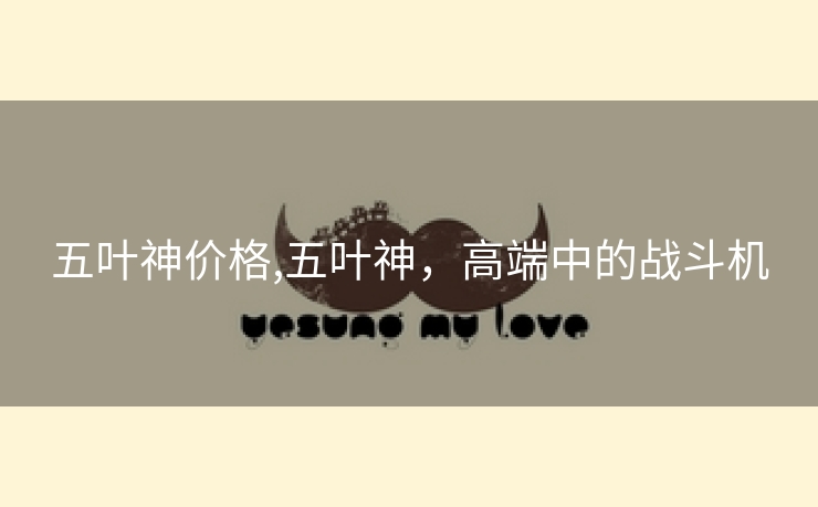 五叶神价格,五叶神，高端中的战斗机