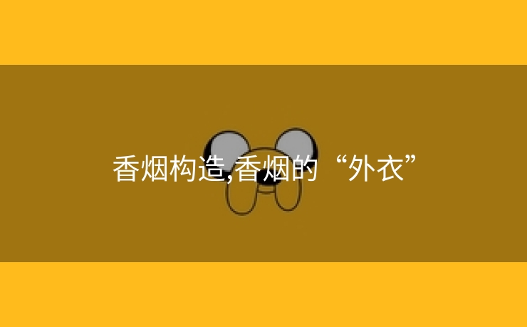 香烟构造,香烟的“外衣”
