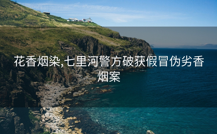花香烟染,七里河警方破获假冒伪劣香烟案