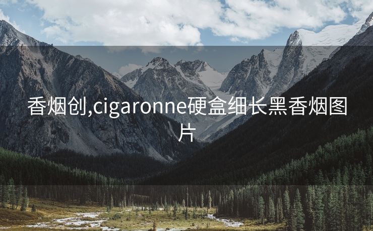 香烟创,cigaronne硬盒细长黑香烟图片
