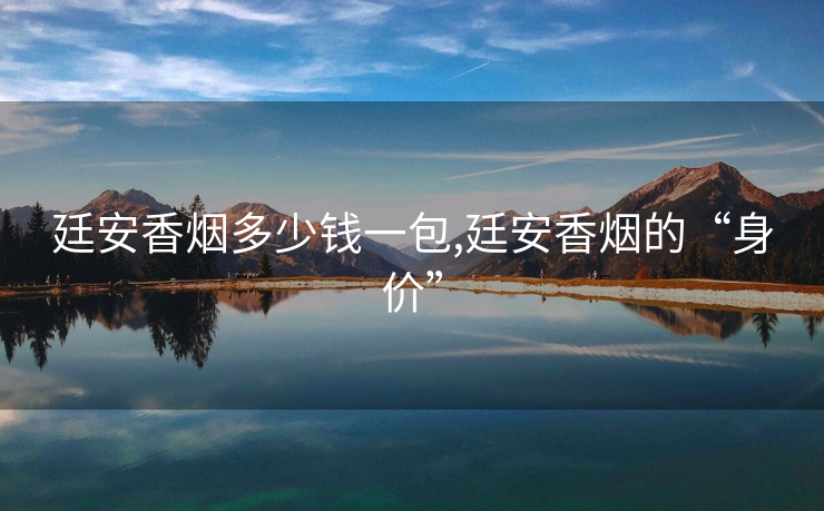 廷安香烟多少钱一包,廷安香烟的“身价”