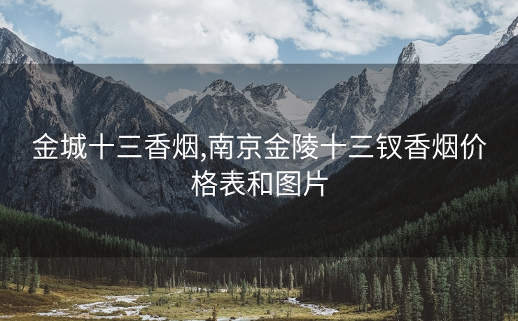 金城十三香烟,南京金陵十三钗香烟价格表和图片