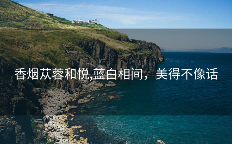 香烟苁蓉和悦,蓝白相间，美得不像话