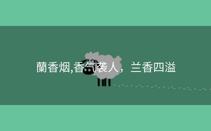 蘭香烟,香气袭人，兰香四溢