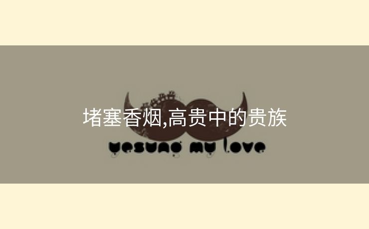 堵塞香烟,高贵中的贵族