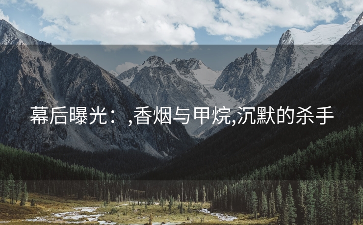 幕后曝光：,香烟与甲烷,沉默的杀手