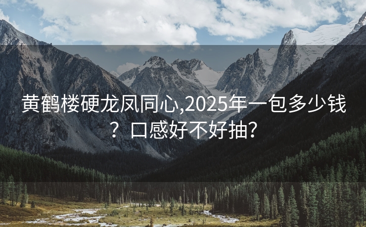 黄鹤楼硬龙凤同心,2025年一包多少钱？口感好不好抽？