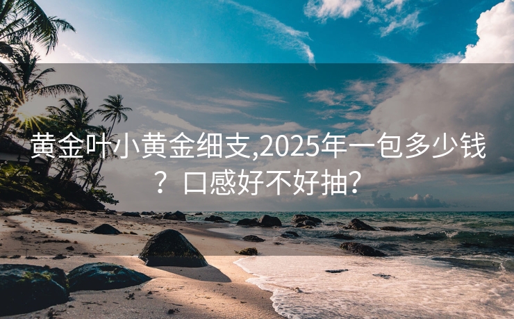黄金叶小黄金细支,2025年一包多少钱？口感好不好抽？