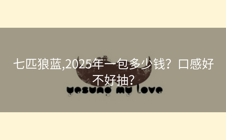 七匹狼蓝,2025年一包多少钱？口感好不好抽？