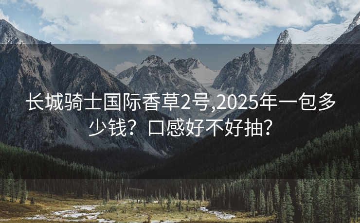 长城骑士国际香草2号,2025年一包多少钱？口感好不好抽？