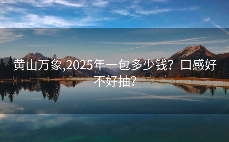 黄山万象,2025年一包多少钱？口感好不好抽？