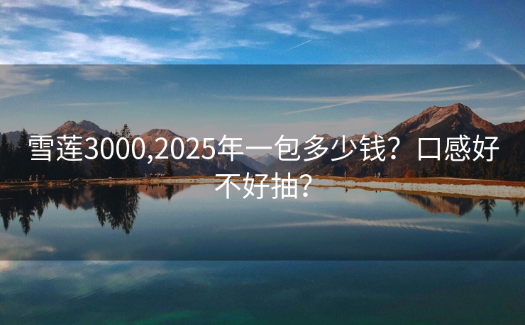 雪莲3000,2025年一包多少钱？口感好不好抽？