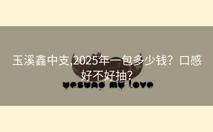 玉溪鑫中支,2025年一包多少钱？口感好不好抽？