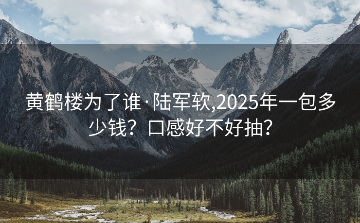 黄鹤楼为了谁·陆军软,2025年一包多少钱？口感好不好抽？