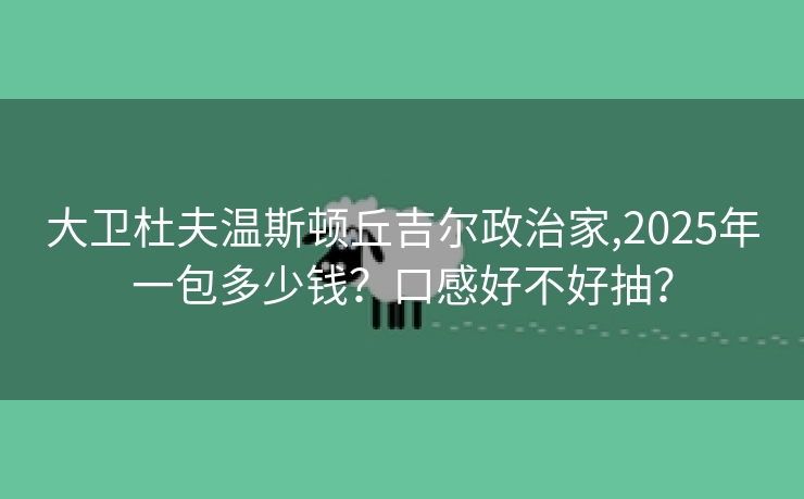 大卫杜夫温斯顿丘吉尔政治家,2025年一包多少钱？口感好不好抽？