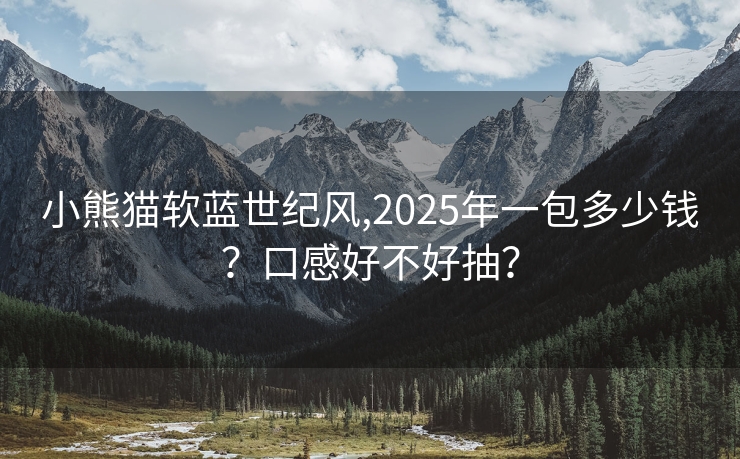 小熊猫软蓝世纪风,2025年一包多少钱？口感好不好抽？