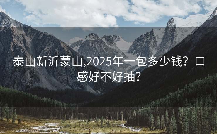 泰山新沂蒙山,2025年一包多少钱？口感好不好抽？