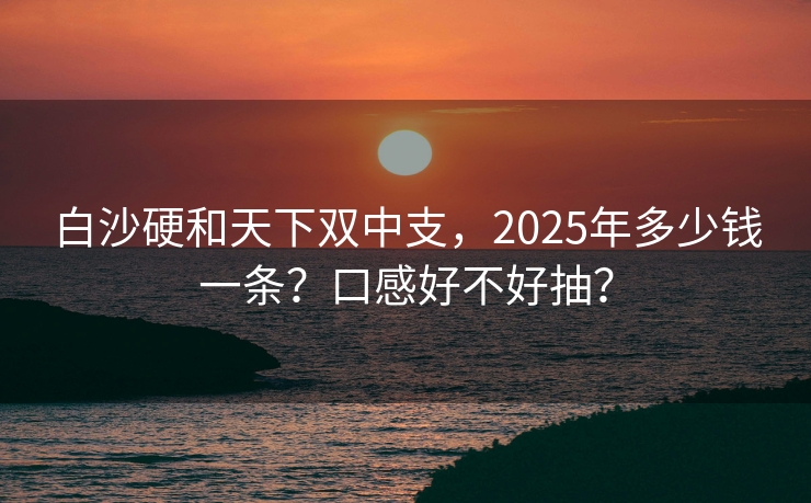 白沙硬和天下双中支，2025年多少钱一条？口感好不好抽？