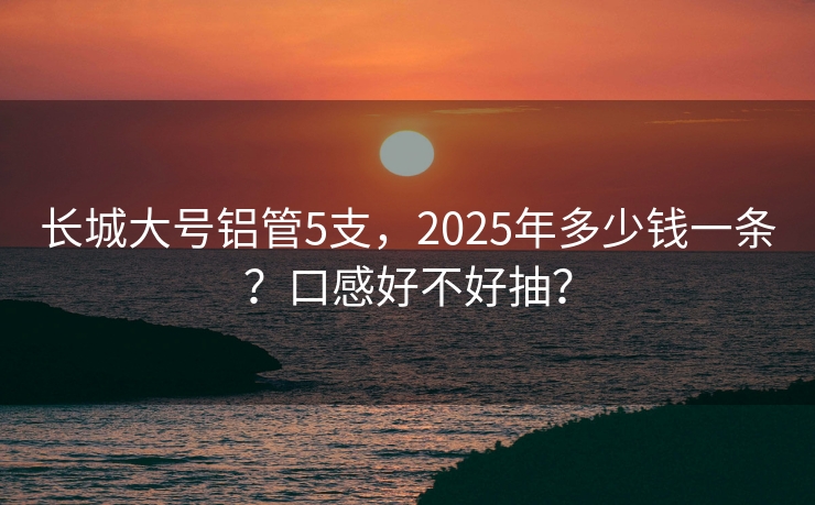 长城大号铝管5支，2025年多少钱一条？口感好不好抽？