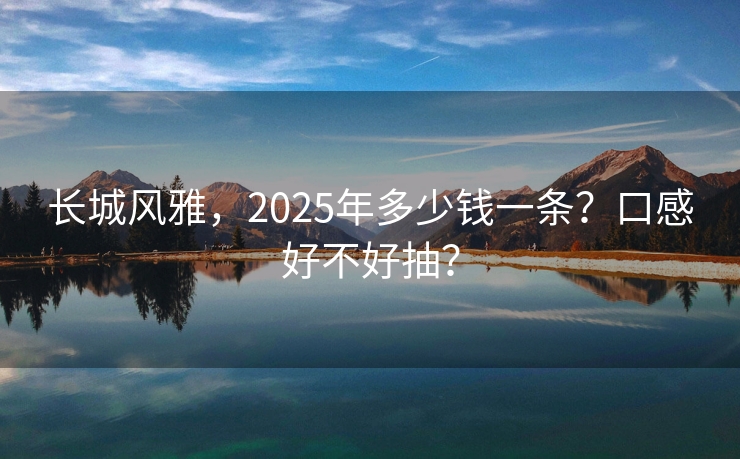 长城风雅，2025年多少钱一条？口感好不好抽？