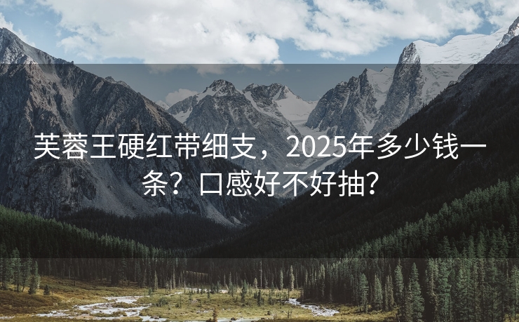 芙蓉王硬红带细支，2025年多少钱一条？口感好不好抽？