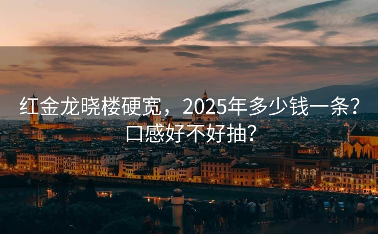 红金龙晓楼硬宽，2025年多少钱一条？口感好不好抽？