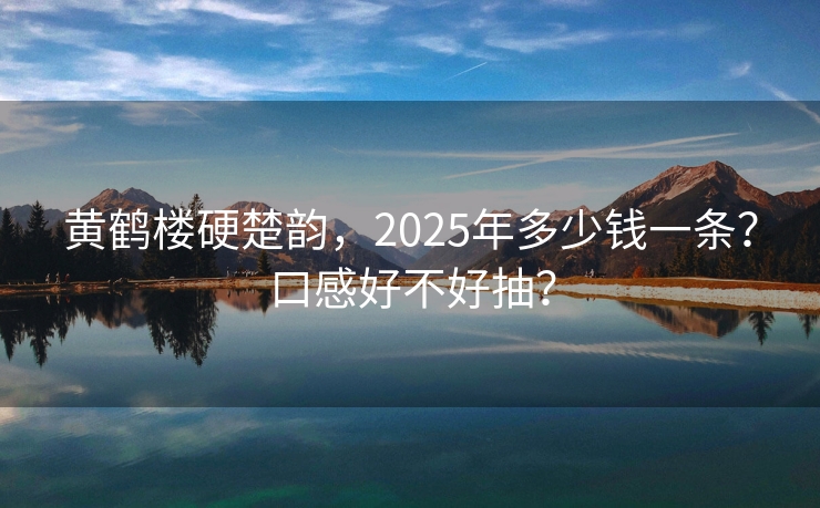 黄鹤楼硬楚韵，2025年多少钱一条？口感好不好抽？