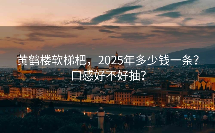 黄鹤楼软梯杷，2025年多少钱一条？口感好不好抽？