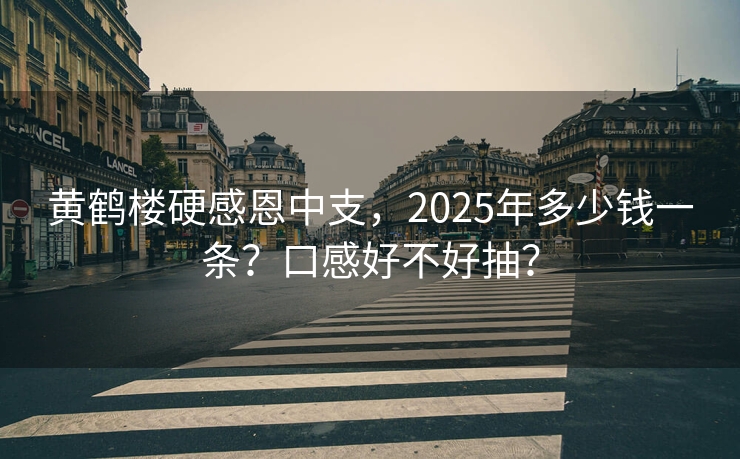 黄鹤楼硬感恩中支，2025年多少钱一条？口感好不好抽？