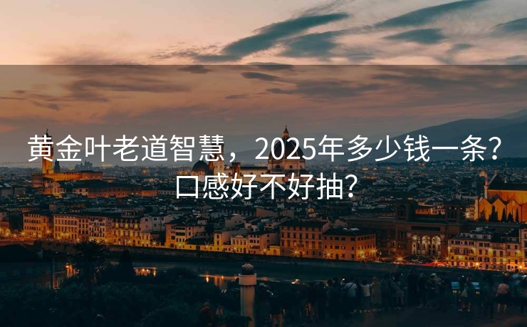 黄金叶老道智慧，2025年多少钱一条？口感好不好抽？