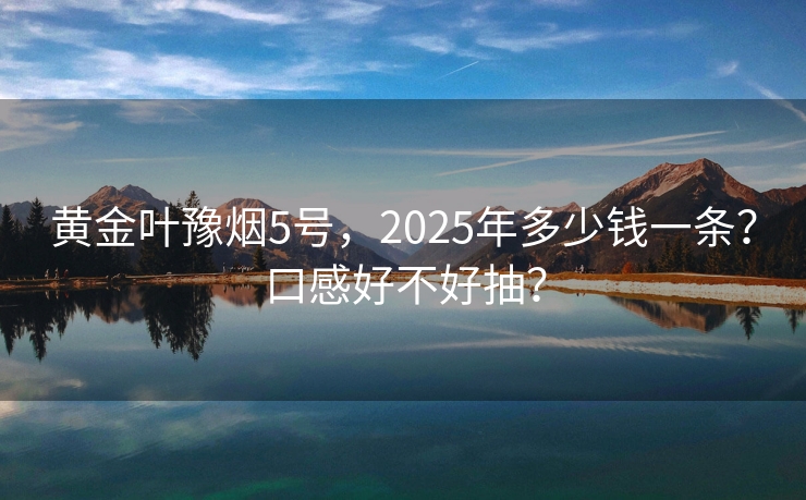 黄金叶豫烟5号，2025年多少钱一条？口感好不好抽？
