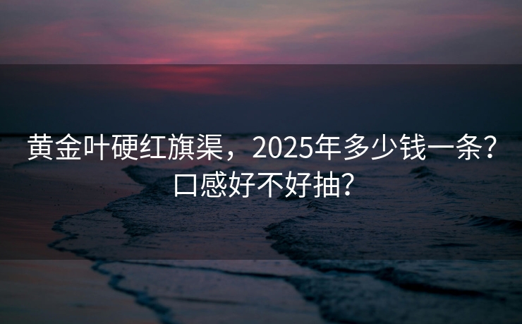 黄金叶硬红旗渠，2025年多少钱一条？口感好不好抽？