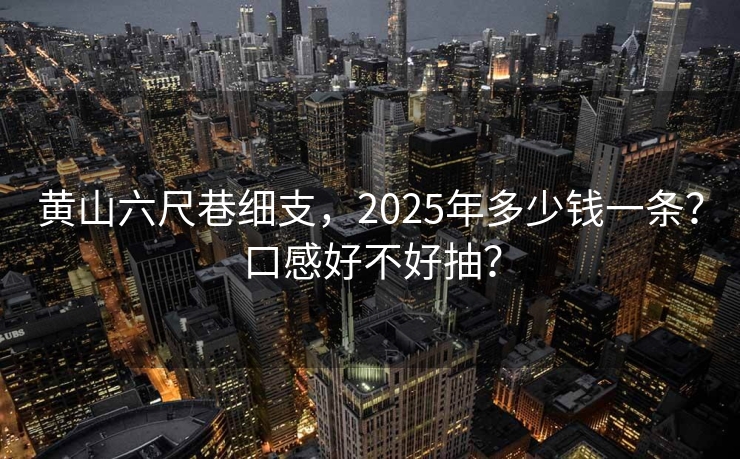 黄山六尺巷细支，2025年多少钱一条？口感好不好抽？