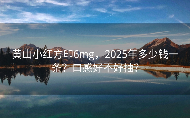 黄山小红方印6mg，2025年多少钱一条？口感好不好抽？