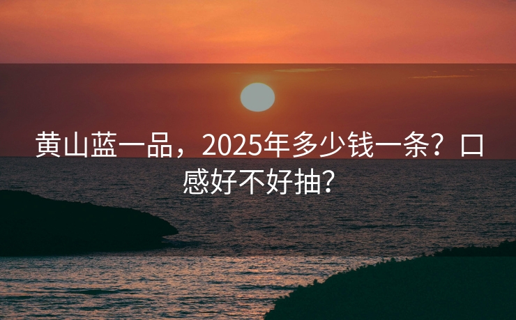 黄山蓝一品，2025年多少钱一条？口感好不好抽？