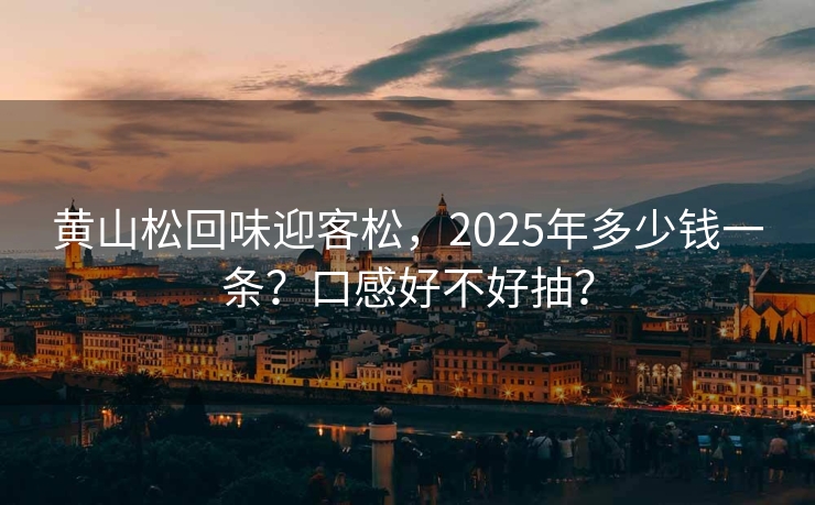 黄山松回味迎客松，2025年多少钱一条？口感好不好抽？